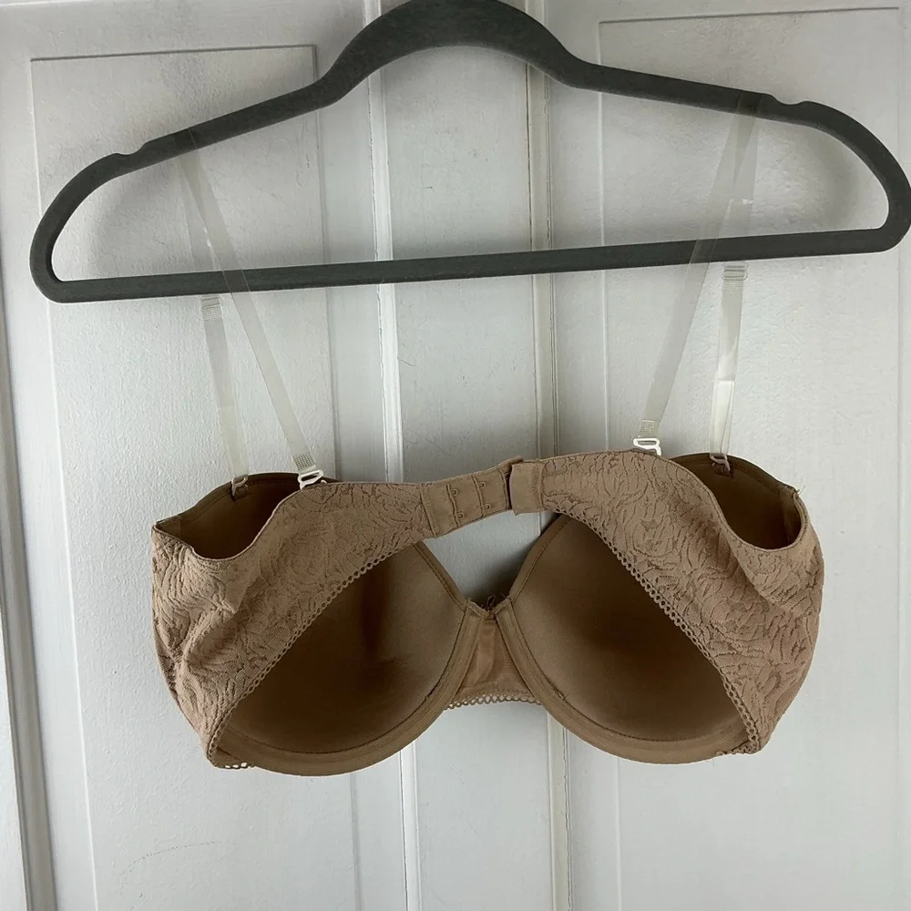 Wacoal Nude Strapless Bra Underwire Lace 36D